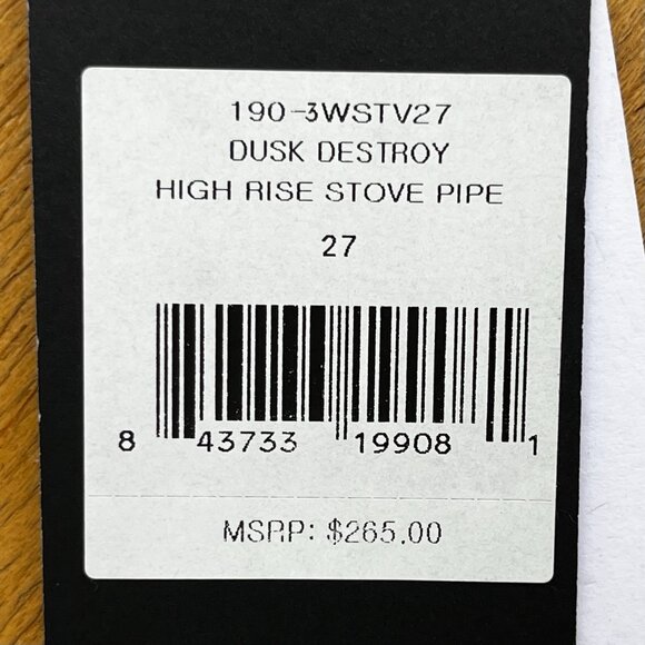 RE/DONE 70s STOVE PIPE HIGH RISE BUTTON FLY JEANS WOMEN’S sz 27 Denim NEW - Picture 10 of 15